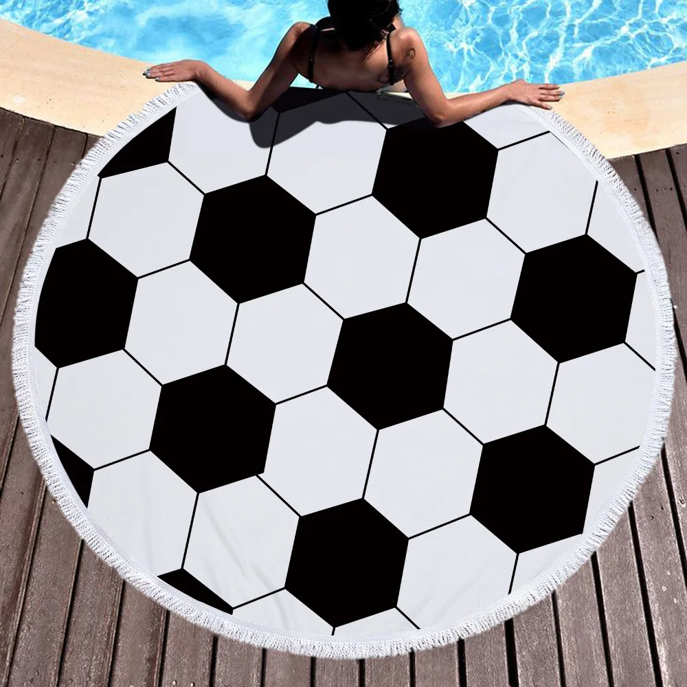 Towel Beach Towel Shawl Fast Drying Swimming Gym Camping Big Round Beach Football 3D All Over Printed Beach Towel 02
Towel Beach Towel Shawl Fast Drying Swimming Gym Camping Big Round Beach Football 3D All Over Printed Beach Towel 02