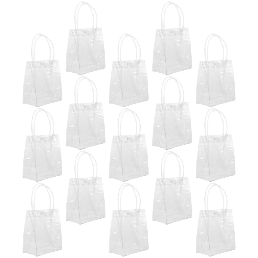 Plastic Shopping For Favors Clear Gift Wrap Transparent Tote Bag Wedding Birthday Favor Reusable Clear Packing Holder
Plastic Shopping For Favors Clear Gift Wrap Transparent Tote Bag Wedding Birthday Favor Reusable Clear Packing Holder