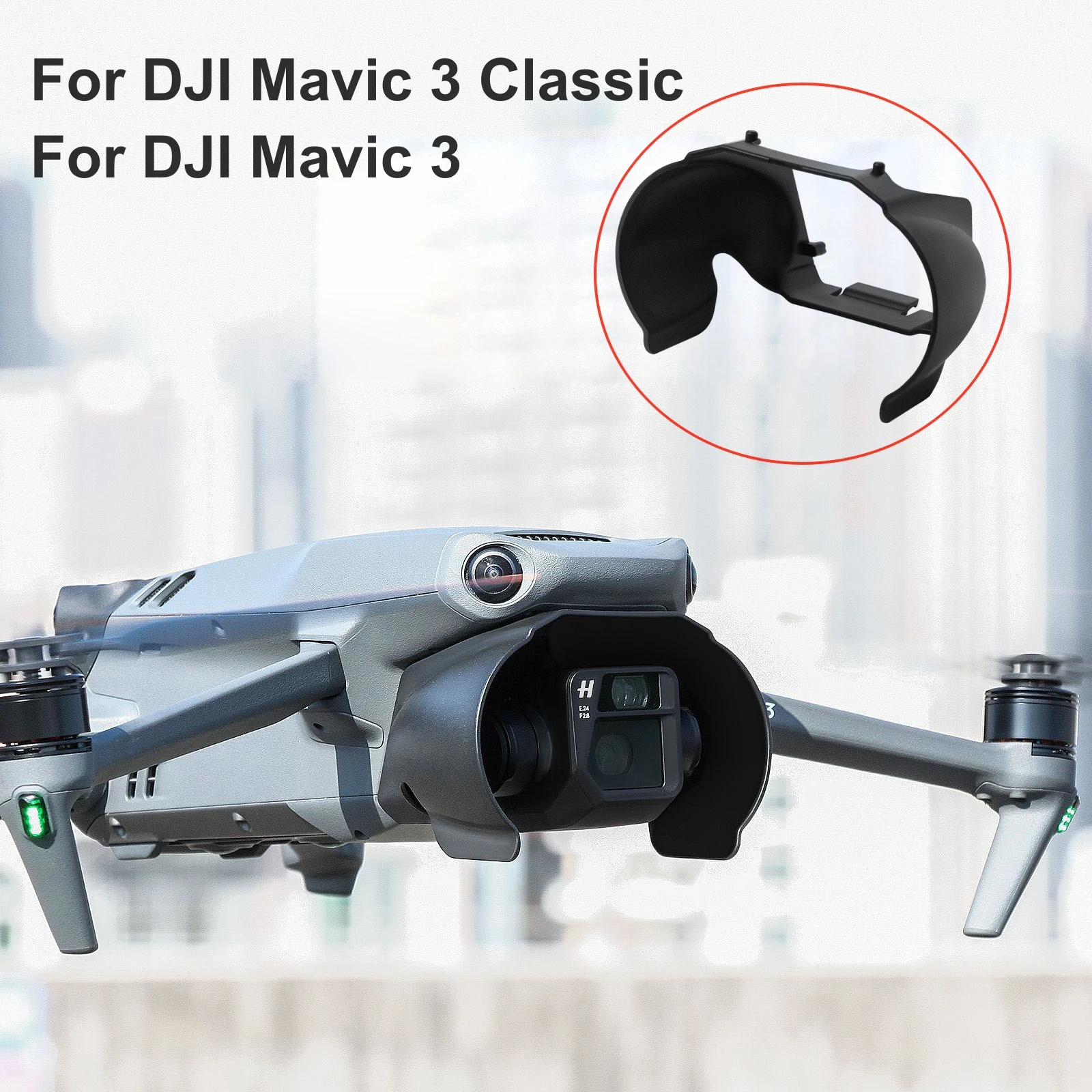 Lens Hood For DJI Mavic 3 Anti-glare Gimbal Camera Protective Cover Sunshade Cover for DJI Mavic 3 Classi Drone Accessories
Lens Hood For DJI Mavic 3 Anti-glare Gimbal Camera Protective Cover Sunshade Cover for DJI Mavic 3 Classi Drone Accessories