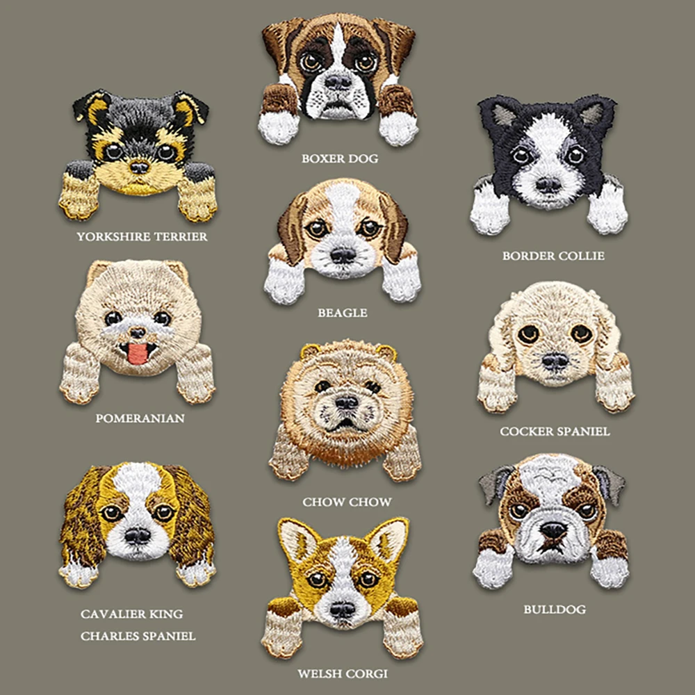 Puppy Head Clothes Cartoon Stickers Embroidery Patches DIY Decorative Animal Patch Stickers Iron on Transfers for Clothing
Puppy Head Clothes Cartoon Stickers Embroidery Patches DIY Decorative Animal Patch Stickers Iron on Transfers for Clothing