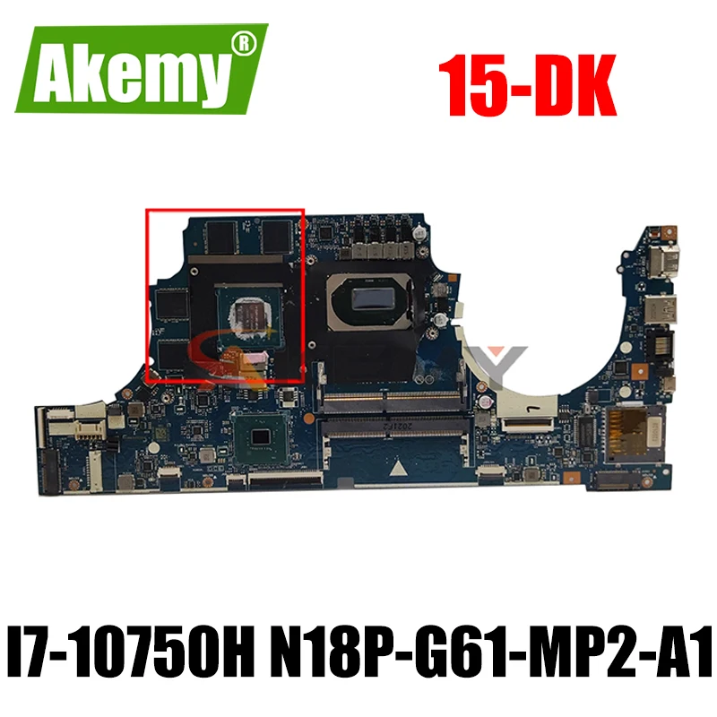 Akemy LA-J641P with i7-10750H CPU N18P-G61-MP2-A1 For HP Pavilion 15-dk0000tx 15-DK laptop motherboard 15-DK mainboard test ok
Akemy LA-J641P with i7-10750H CPU N18P-G61-MP2-A1 For HP Pavilion 15-dk0000tx 15-DK laptop motherboard 15-DK mainboard test ok