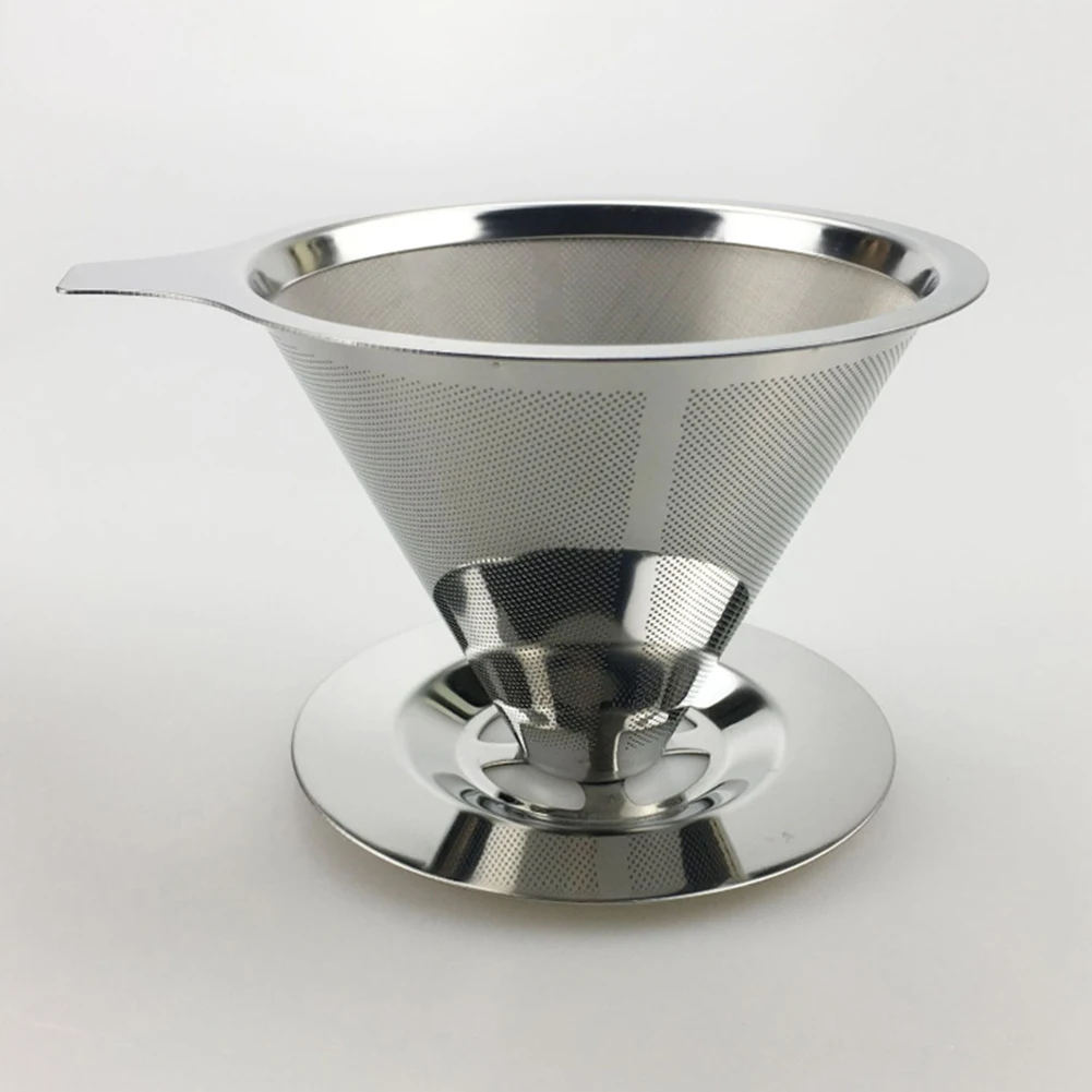 Reusable Coffee Filter 304 Stainless Steel Holder Silver Pour Over Coffees Dripper Mesh Coffee Tea Filter Basket Tools M/L
Reusable Coffee Filter 304 Stainless Steel Holder Silver Pour Over Coffees Dripper Mesh Coffee Tea Filter Basket Tools M/L