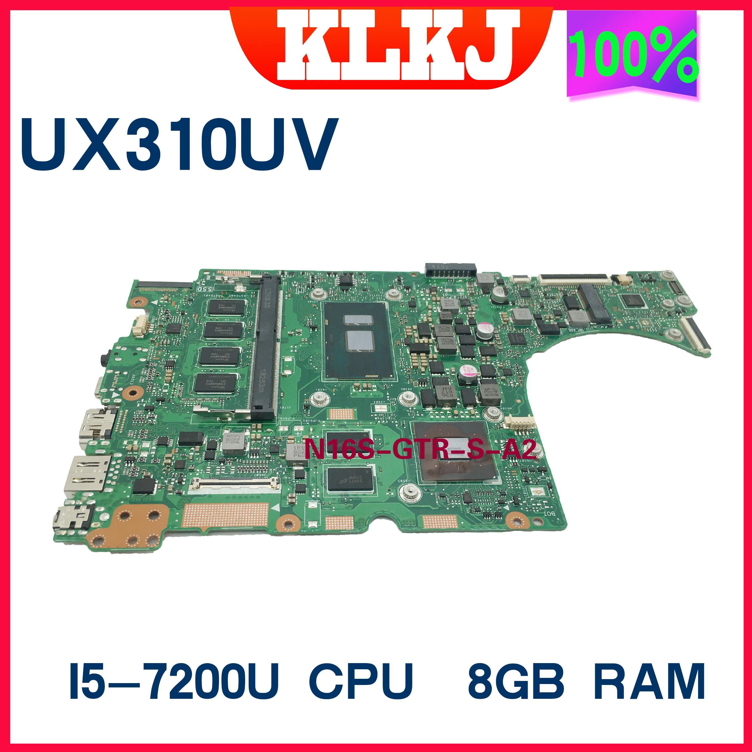 Материнская плата Dinzi UX310UV для ноутбука ASUS ZenBook UX310UQK UX310UQ UX410UV UX310U материнская 8G-RAM