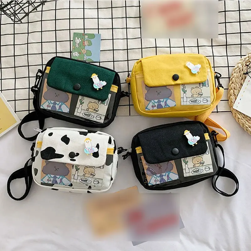 Canvas Handbags Shoulder Bag Large Capacity Crossbody Bags For Teenager Korean Style Fashion Messenger Bag Student School Bags
Canvas Handbags Shoulder Bag Large Capacity Crossbody Bags For Teenager Korean Style Fashion Messenger Bag Student School Bags