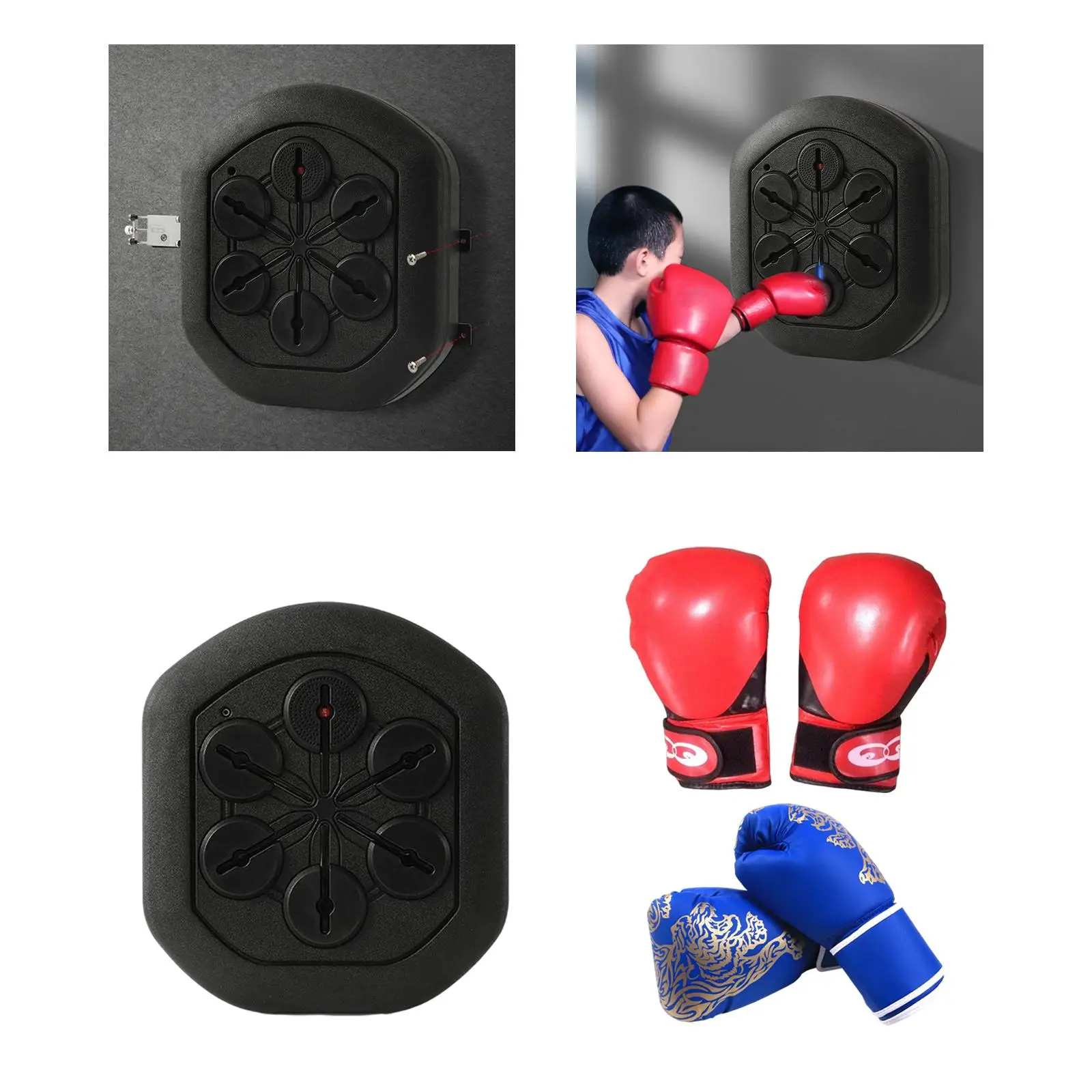 Electronic Music Boxing Trainer Wall Target Punching Pad Agility Training Household for Indoor Fitness Exercise
Electronic Music Boxing Trainer Wall Target Punching Pad Agility Training Household for Indoor Fitness Exercise