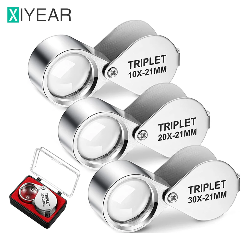 3Pcs Jewelers Eye Loupe Set 10X 20X 30X Pocket Jewelry Loupe Magnifying Glass Magnifier For Jewelry Coins Gems Stamps
3Pcs Jewelers Eye Loupe Set 10X 20X 30X Pocket Jewelry Loupe Magnifying Glass Magnifier For Jewelry Coins Gems Stamps