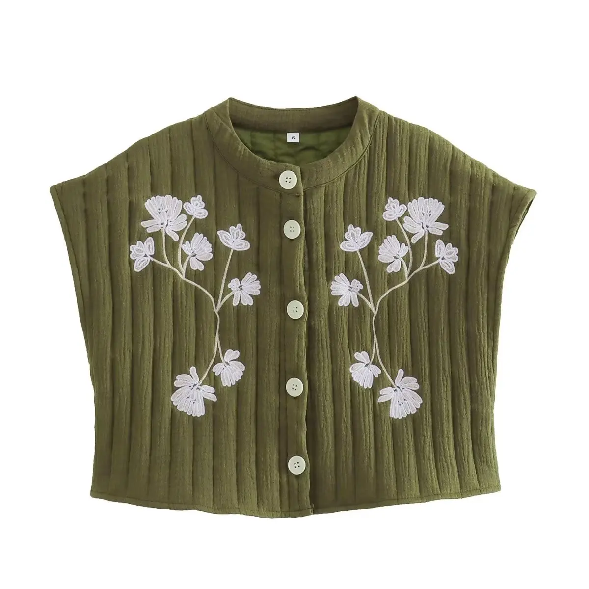 Embroidery Cardigan Vest Women Elegant Vintage Sleeveless Cotton Waistcoat Cropped Jacket Chic Lady Female Clothing 2023 New
Embroidery Cardigan Vest Women Elegant Vintage Sleeveless Cotton Waistcoat Cropped Jacket Chic Lady Female Clothing 2023 New