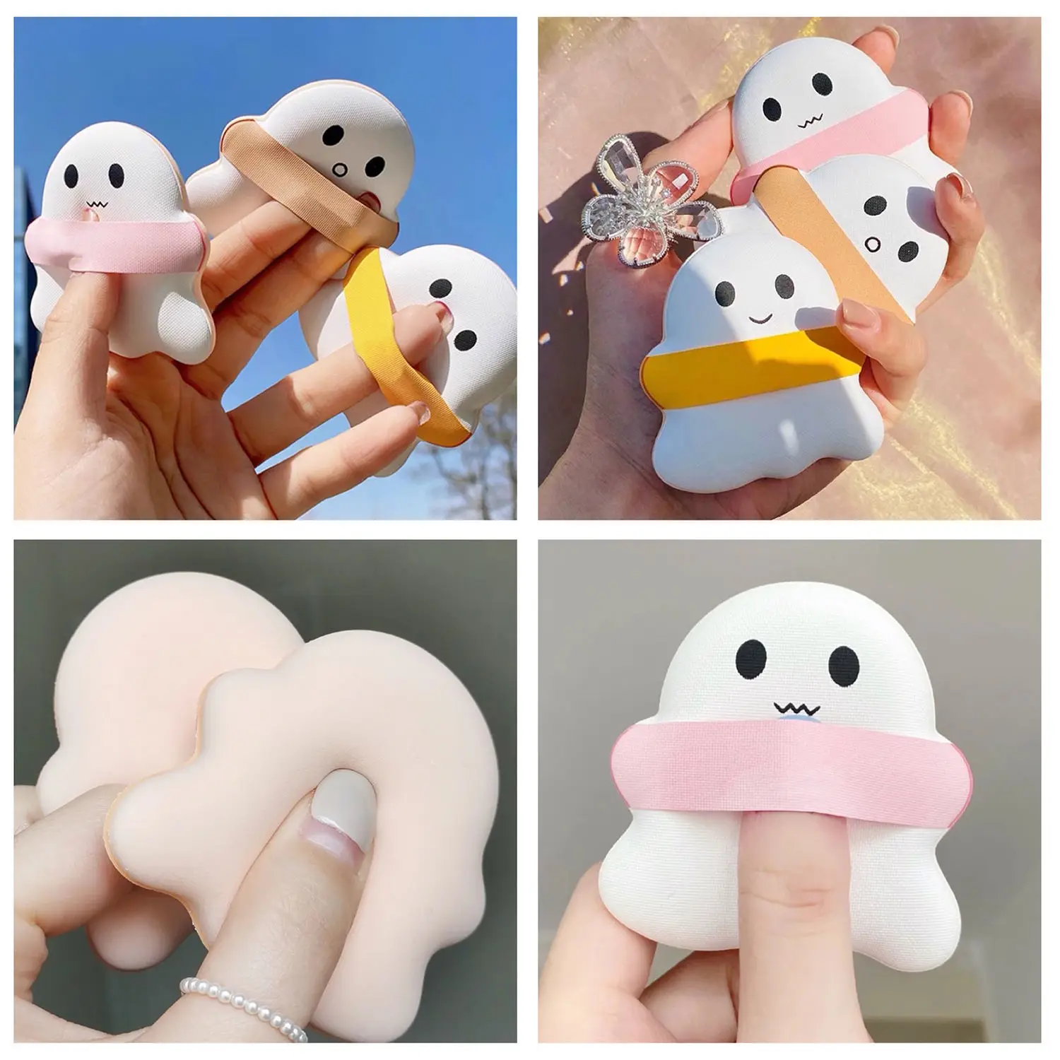 

1Pc New Cosmetic Marshmallow cute Cushion Puff Powder Puff Smooth Women's Makeup Foundation Sponge Beauty To Make Up Tools