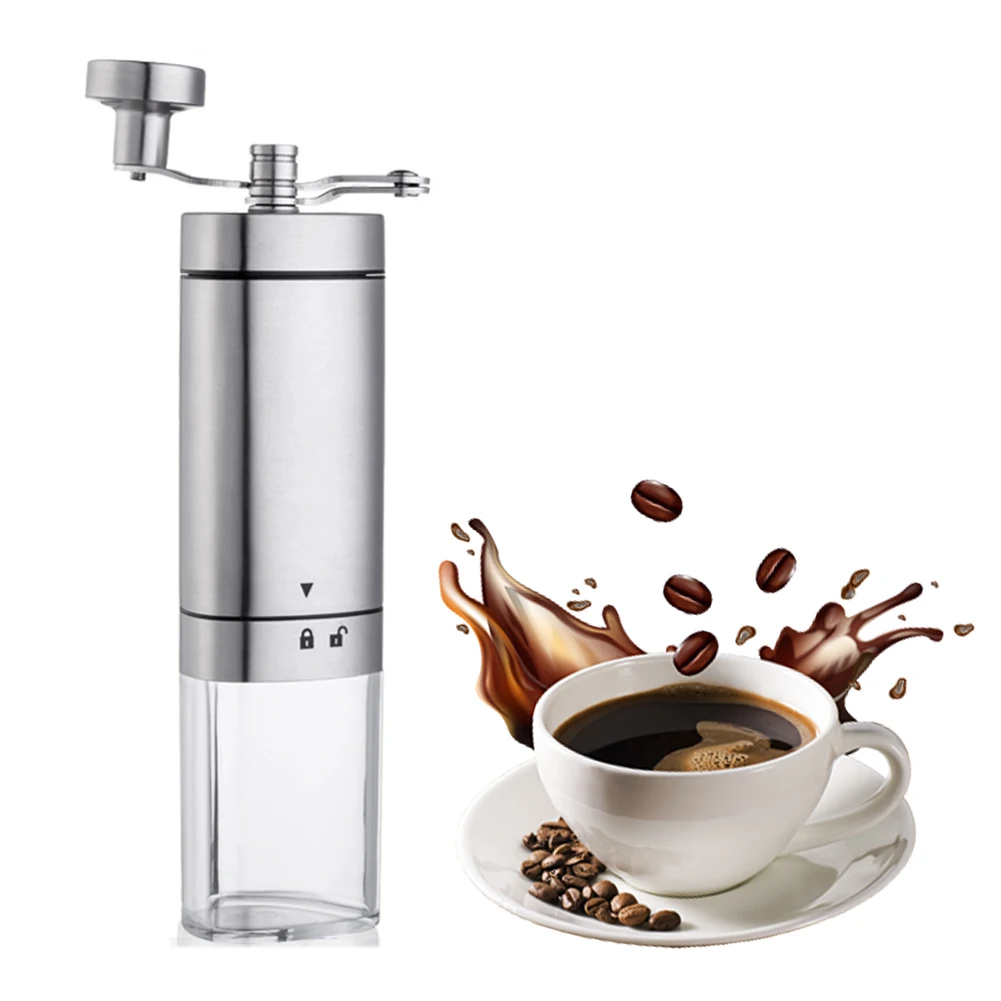 Manual Coffee Grinder Stainless Steel Hand Coffee Grinder Adjustable Setting Ceramic Burr No Power Grinder for Espresso Herb Nut
Manual Coffee Grinder Stainless Steel Hand Coffee Grinder Adjustable Setting Ceramic Burr No Power Grinder for Espresso Herb Nut