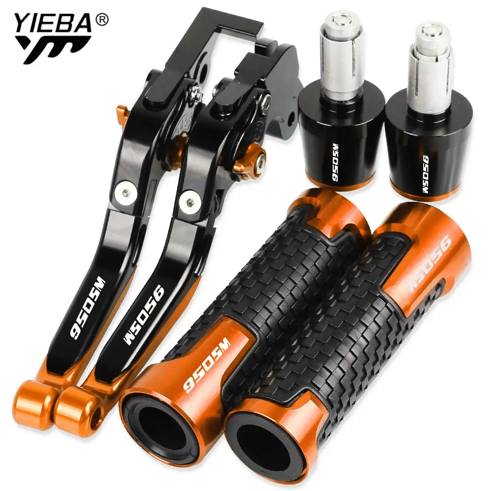 950SM 950 SM Motorcycle Aluminum Adjustable Brake Clutch Levers Handlebar Hand Grips ends For 950SM 2007 2008 2009 
950SM 950 SM Motorcycle Aluminum Adjustable Brake Clutch Levers Handlebar Hand Grips ends For 950SM 2007 2008 2009