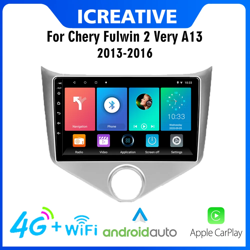 4G Carplay Car Multimedia Player Android For Chery Fulwin 2 Very A13 2013-2016 9 Inch 2 Din Wifi GPS Navigation Head unit
4G Carplay Car Multimedia Player Android For Chery Fulwin 2 Very A13 2013-2016 9 Inch 2 Din Wifi GPS Navigation Head unit