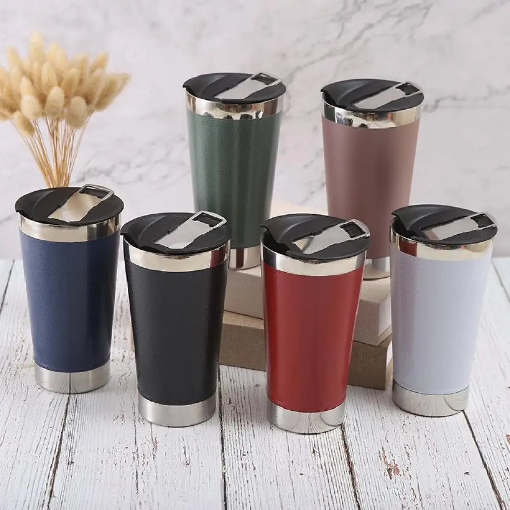 Stainless Steel Beer Mug Portable Office Cold Water Drink Cup Home Travel Leakproof Coffee Mug with Lid New Product Promotion
Stainless Steel Beer Mug Portable Office Cold Water Drink Cup Home Travel Leakproof Coffee Mug with Lid New Product Promotion