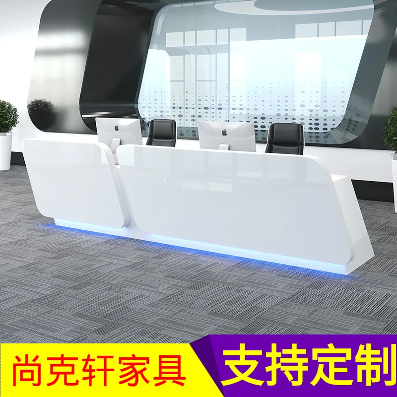 Office furniture front desk reception company welcome white paint desk bar simple modern beauty salon cashier
Office furniture front desk reception company welcome white paint desk bar simple modern beauty salon cashier