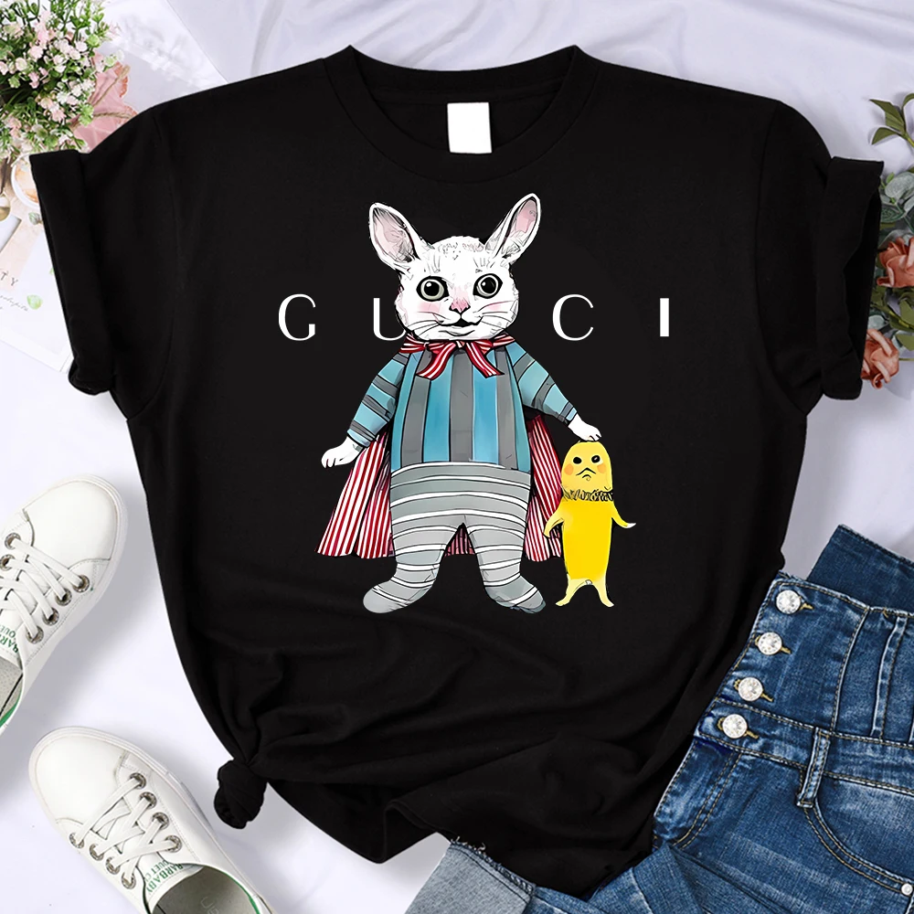 2023 New Luxury For Women's Sports High-Quality Summer T-shirt 100% Cotton Rabbit Printed Casual Oversized Shirt Free Shipping
2023 New Luxury For Women's Sports High-Quality Summer T-shirt 100% Cotton Rabbit Printed Casual Oversized Shirt Free Shipping