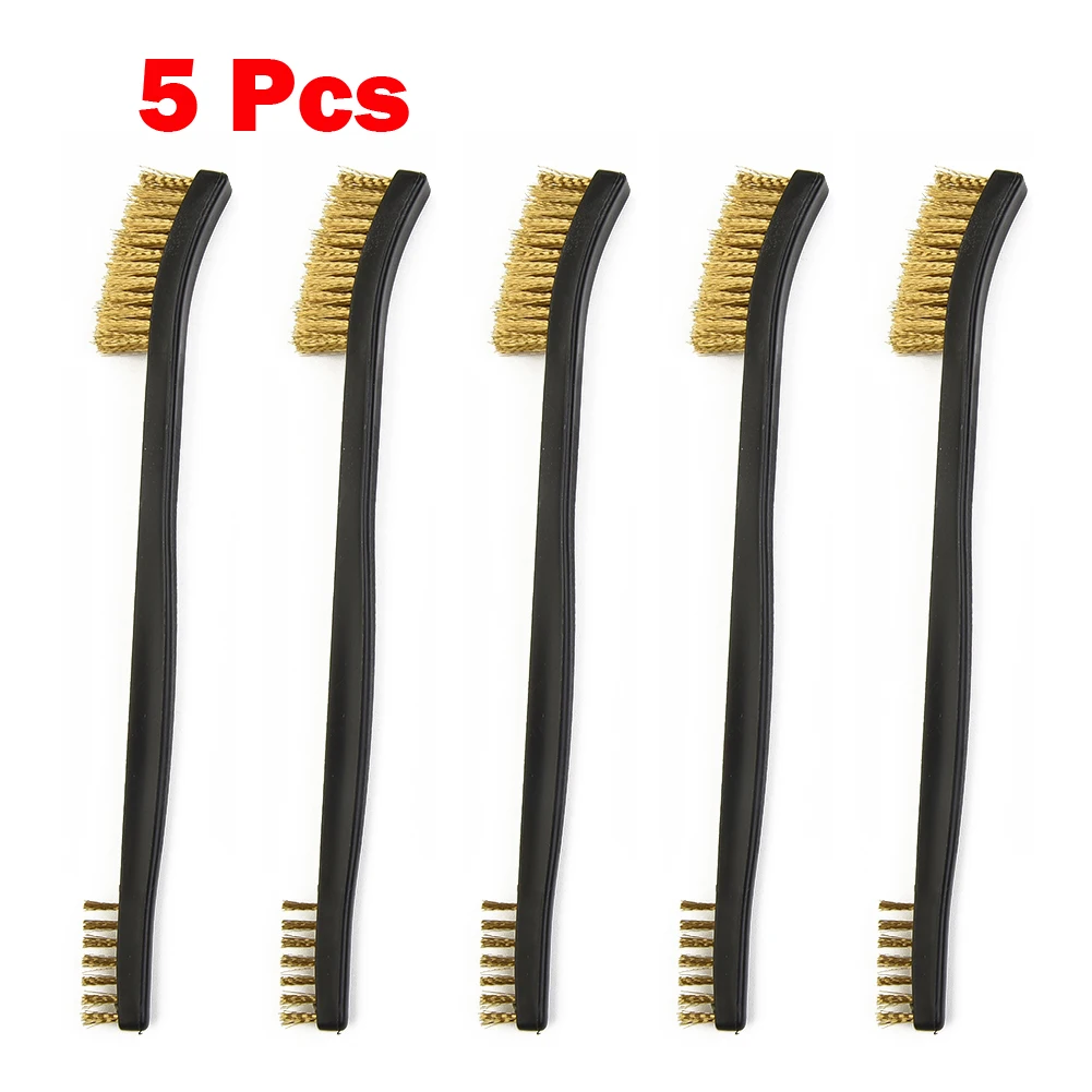 5pcs Double Head Wire Brush Set Steel Brass Nylon Cleaning Polishing Metal Rust Remover Paint Remove Metal Scrubbing Burshes
5pcs Double Head Wire Brush Set Steel Brass Nylon Cleaning Polishing Metal Rust Remover Paint Remove Metal Scrubbing Burshes