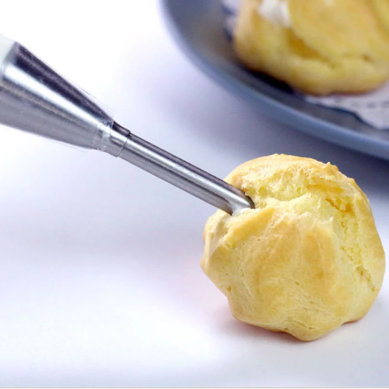 Safety 304 Can Contact Food Stainless Steel Cream Pointed Puff Nozzle Mounting Nozzle Flower Squeeze Nozzle Tool 
Safety 304 Can Contact Food Stainless Steel Cream Pointed Puff Nozzle Mounting Nozzle Flower Squeeze Nozzle Tool