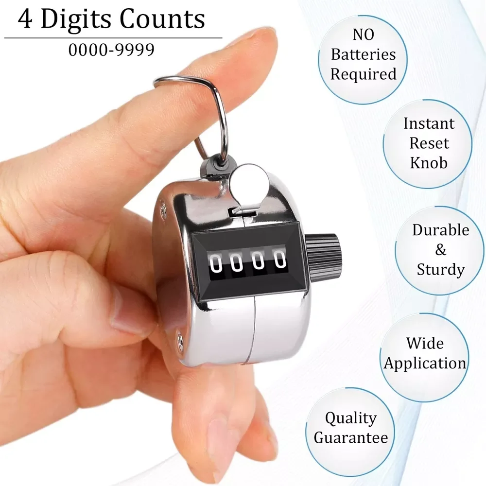 Digit Number Hand Held Tally Counter Mini Mechanical Digital Manual Counting Golf Clicker Training Counter /WS
Digit Number Hand Held Tally Counter Mini Mechanical Digital Manual Counting Golf Clicker Training Counter /WS