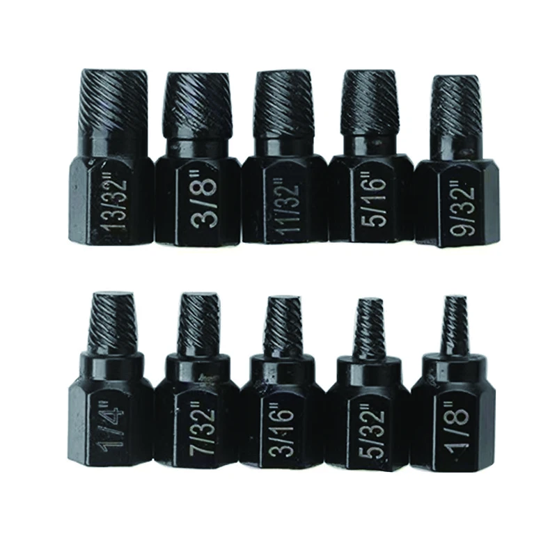 10 шт., набор для извлечения болтов и гаек, набор для удаления поврежденных винтов из легированной стали, инструмент для удаления винтов, инструмент для удаления втулки для извлечения болтов
10 шт., набор для извлечения болтов и гаек, набор для удаления поврежденных винтов из легированной стали, инструмент для удаления винтов, инструмент для удаления втулки для извлечения болтов