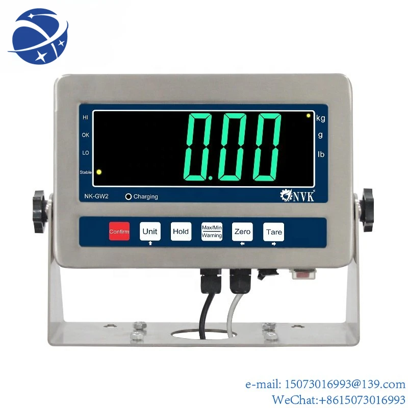 Yun Yi Stainless Steel Weighing Indicator Waterproof LED Large Screen Digital for Platform Floor Scale
Yun Yi Stainless Steel Weighing Indicator Waterproof LED Large Screen Digital for Platform Floor Scale