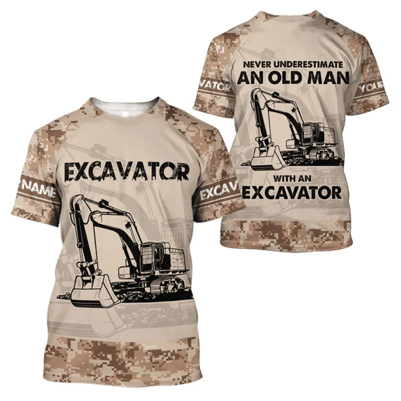 Summer Tee Shirt Men 3D Print Personalized Excavator Pattern Breathable Comfortable T-Shirt Loose Short Sleeve Oversized XXS-6XL
Summer Tee Shirt Men 3D Print Personalized Excavator Pattern Breathable Comfortable T-Shirt Loose Short Sleeve Oversized XXS-6XL