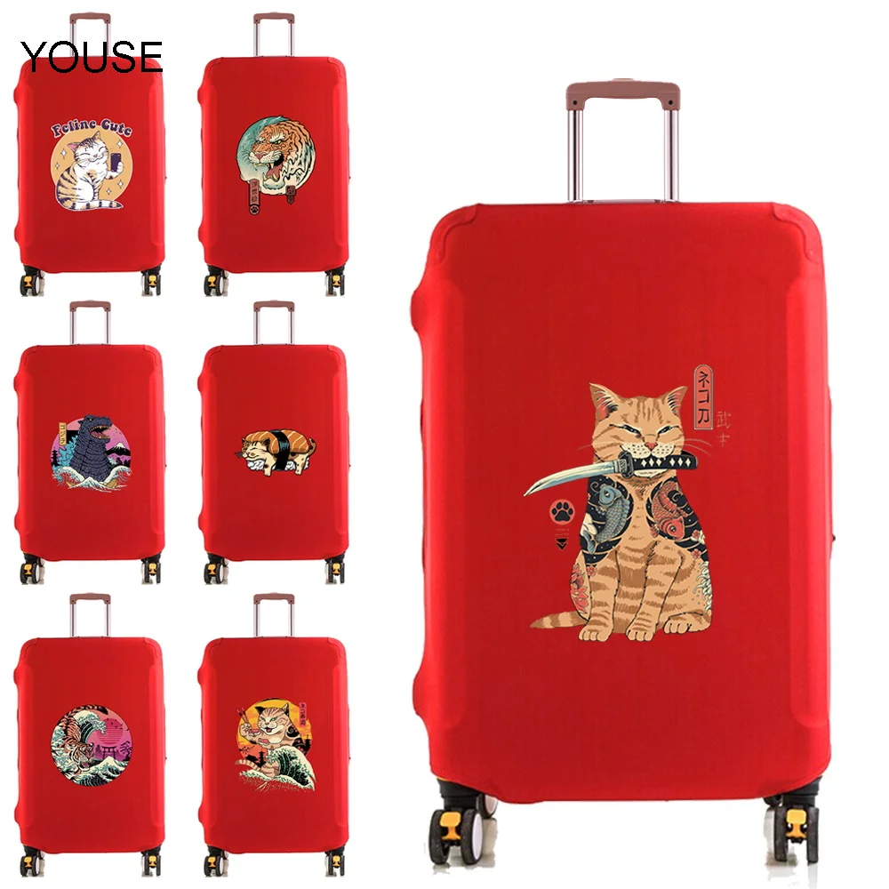 Elastic dust-proof travel case 18-28 inch luggage protective case Japanese cat pattern caster case travel accessories
Elastic dust-proof travel case 18-28 inch luggage protective case Japanese cat pattern caster case travel accessories