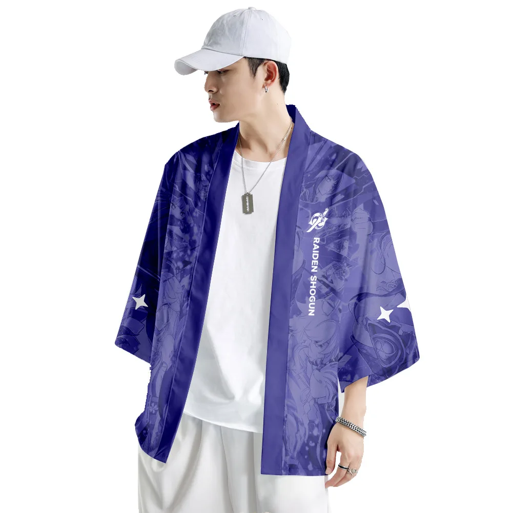 Genshin Impact Baal Raiden Shogun Cloak Kimono Cardigan Robe Cospaly Costume Print Casual Coat
Genshin Impact Baal Raiden Shogun Cloak Kimono Cardigan Robe Cospaly Costume Print Casual Coat