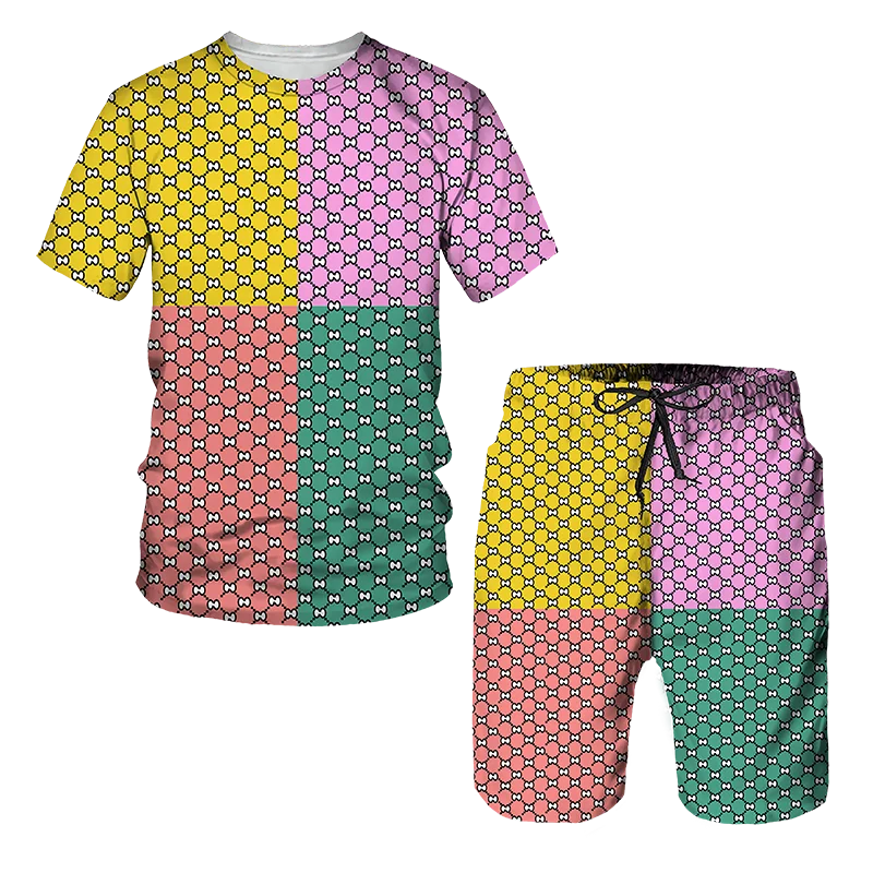 Men's Summer Fashion Man Suit Tshirt Shorts 2 Piece Sets Tracksuit Oversized Clothes Trend Retro Streetwear Yellow 3D Printed
Men's Summer Fashion Man Suit Tshirt Shorts 2 Piece Sets Tracksuit Oversized Clothes Trend Retro Streetwear Yellow 3D Printed