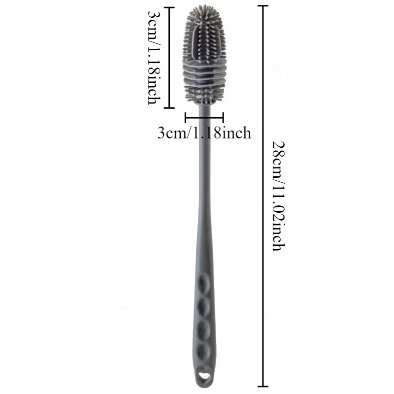 Силиконовая щетка для чистки чашек с длинной ручкой
Силиконовая щетка для чистки чашек с длинной ручкой