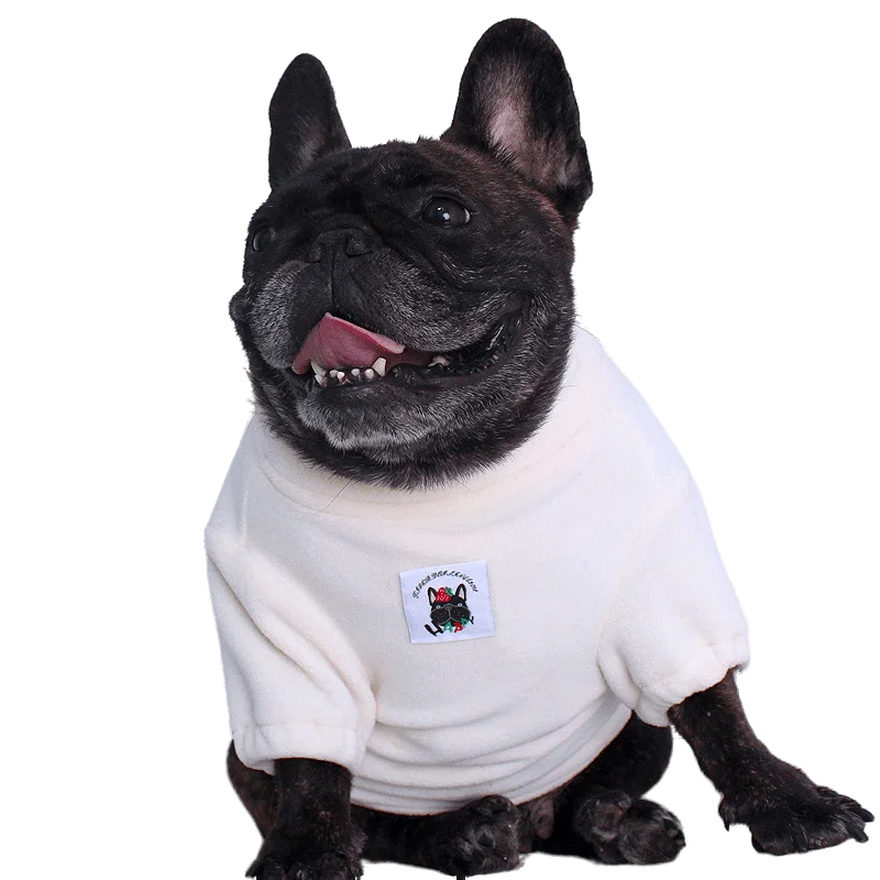 

Autumn Winter French Bulldog Pug Puppy Sweater Teddy Small Medium-sized Dogs Double-sided Velvet Clothes Dog Costume