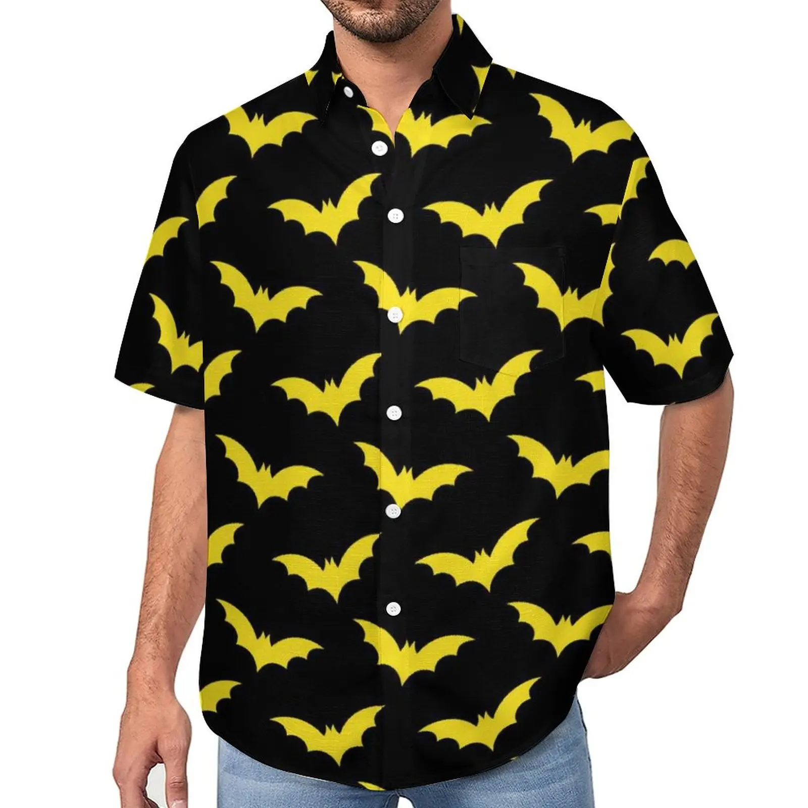Gothic Art Print Beach Shirt Halloween Yellow Bats Hawaii Casual Shirts Fashion Blouses Short Sleeves Graphic Clothes Plus Size
Gothic Art Print Beach Shirt Halloween Yellow Bats Hawaii Casual Shirts Fashion Blouses Short Sleeves Graphic Clothes Plus Size
