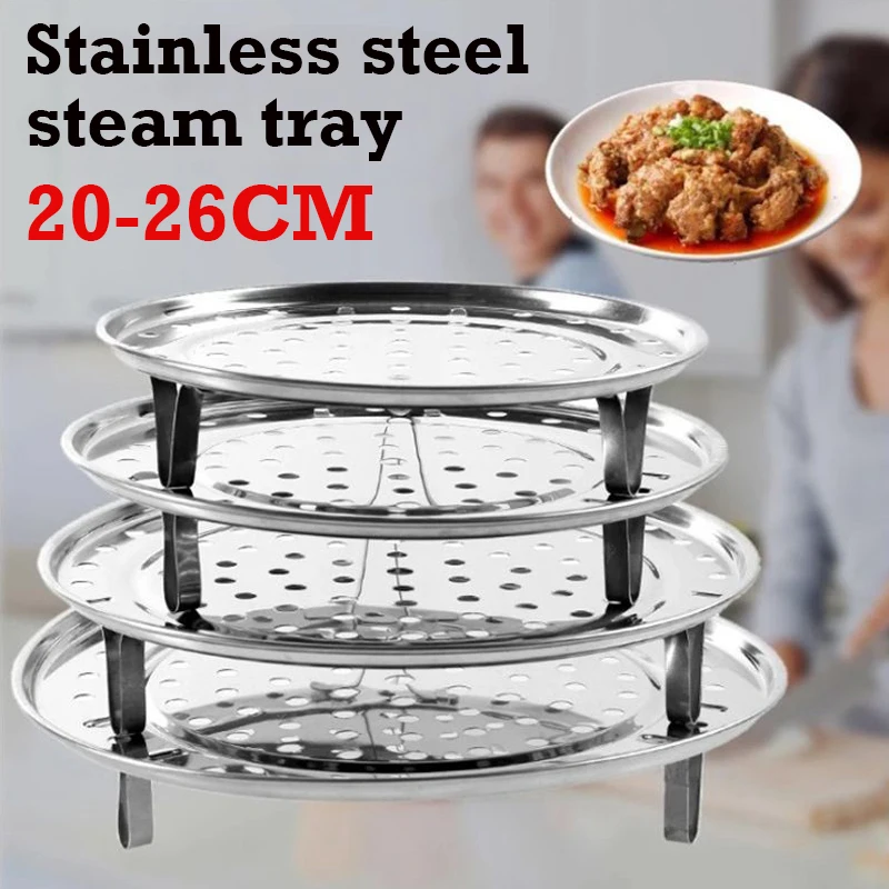 18-26cm Stainless Steel Steamer Rack Household Steamer Cooker Plate Shelf Dumpling Bread Tray Rack Kitchen Cooking Accessories
18-26cm Stainless Steel Steamer Rack Household Steamer Cooker Plate Shelf Dumpling Bread Tray Rack Kitchen Cooking Accessories