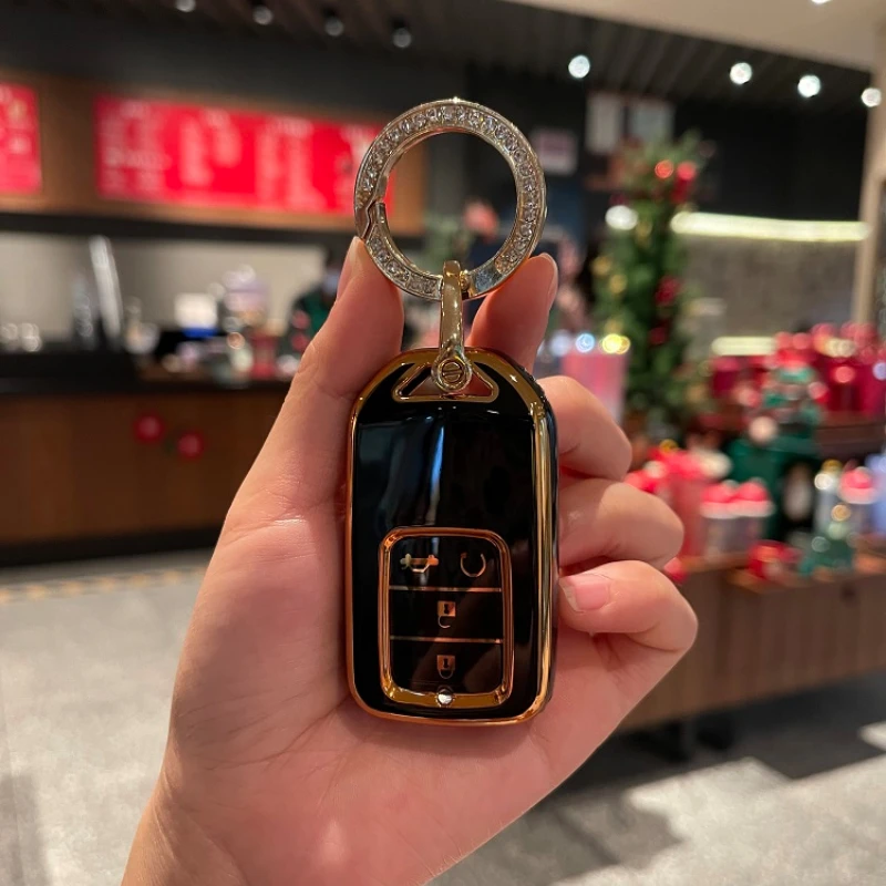 Rhinestone Keyring TPU 4 Button Car Key Case Cover For Honda CRV CR-V Fit Civic Accord HR-V HRV City Odyssey XR-V Holder Keyless
Rhinestone Keyring TPU 4 Button Car Key Case Cover For Honda CRV CR-V Fit Civic Accord HR-V HRV City Odyssey XR-V Holder Keyless