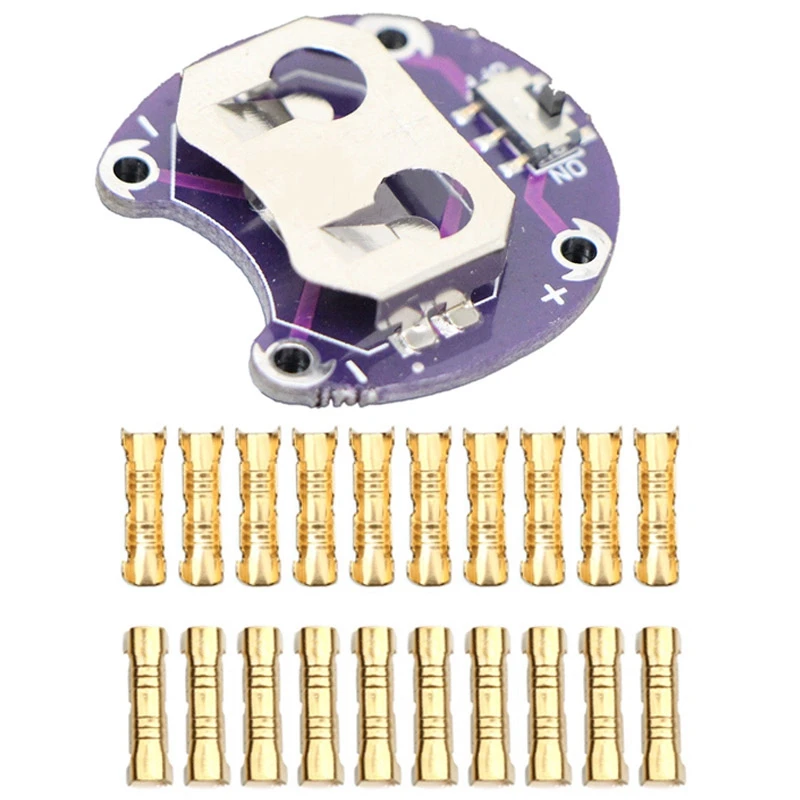 1X For Lilypad Coin Cell Battery Holder Module For Arduino & 100Pcs U-Type Docking Connector Line Quick Connect Terminal
1X For Lilypad Coin Cell Battery Holder Module For Arduino & 100Pcs U-Type Docking Connector Line Quick Connect Terminal