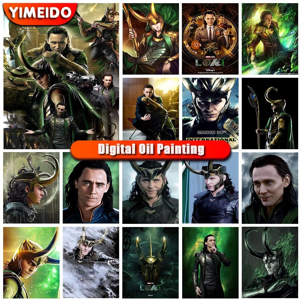 Disney Oil Painting By Numbers Marvel Loki DIY Paint By Numbers on Canvas Home Decor Picture Digital Painting for Adults 
Disney Oil Painting By Numbers Marvel Loki DIY Paint By Numbers on Canvas Home Decor Picture Digital Painting for Adults