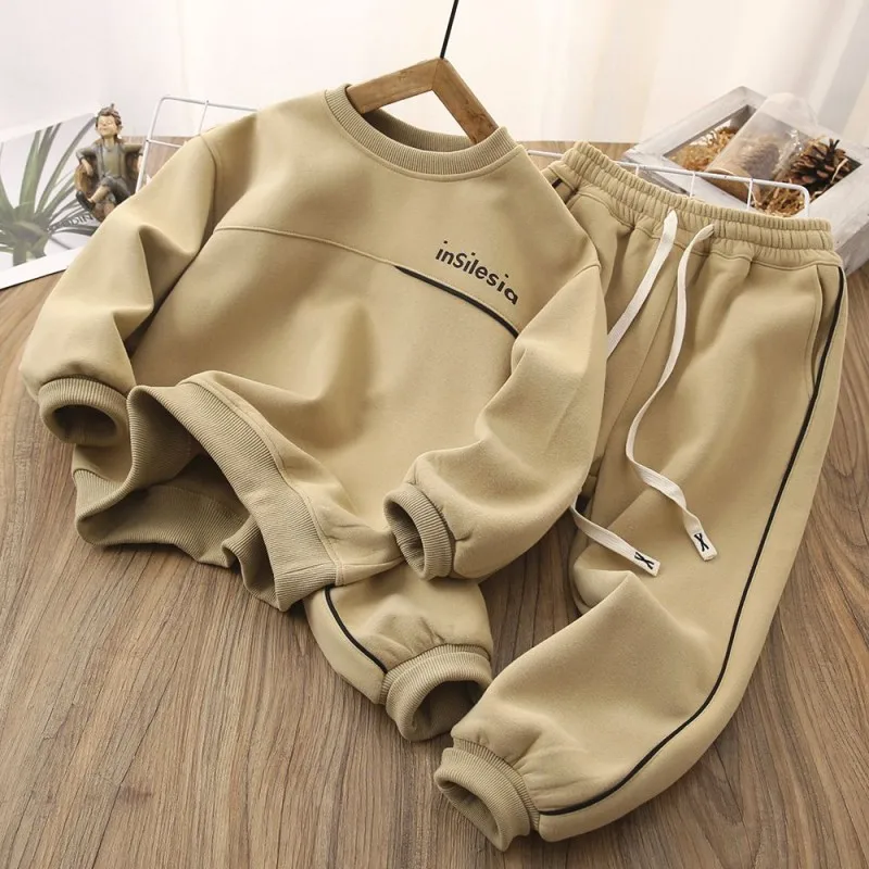 Boys Sweatshirts +Pants Cotton 2PCS/Set Kids Sport Suits 2023 Khaki Spring Autumn Sportswear Long Sleeve Children Sets
Boys Sweatshirts +Pants Cotton 2PCS/Set Kids Sport Suits 2023 Khaki Spring Autumn Sportswear Long Sleeve Children Sets