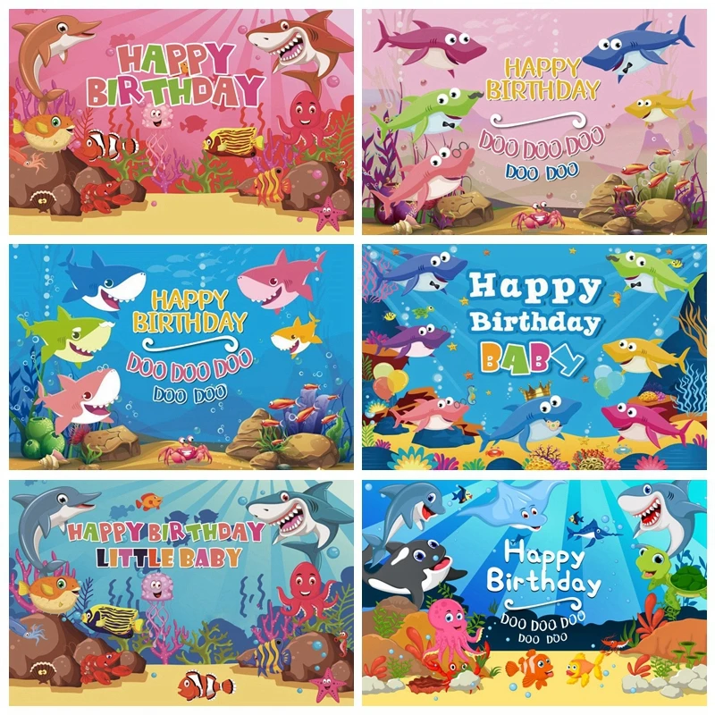 Baby Birthday Underwater World Shark Photography Backdrop Photocall Portrait Party Decor Background Photographic Photo Studio
Baby Birthday Underwater World Shark Photography Backdrop Photocall Portrait Party Decor Background Photographic Photo Studio