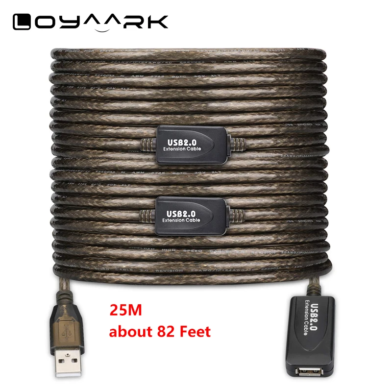 25M USB to USB Extension Cable Male To Female With Extension Chipset Signal Booster Active Extender Repeater Cord Keyboard Mouse
25M USB to USB Extension Cable Male To Female With Extension Chipset Signal Booster Active Extender Repeater Cord Keyboard Mouse