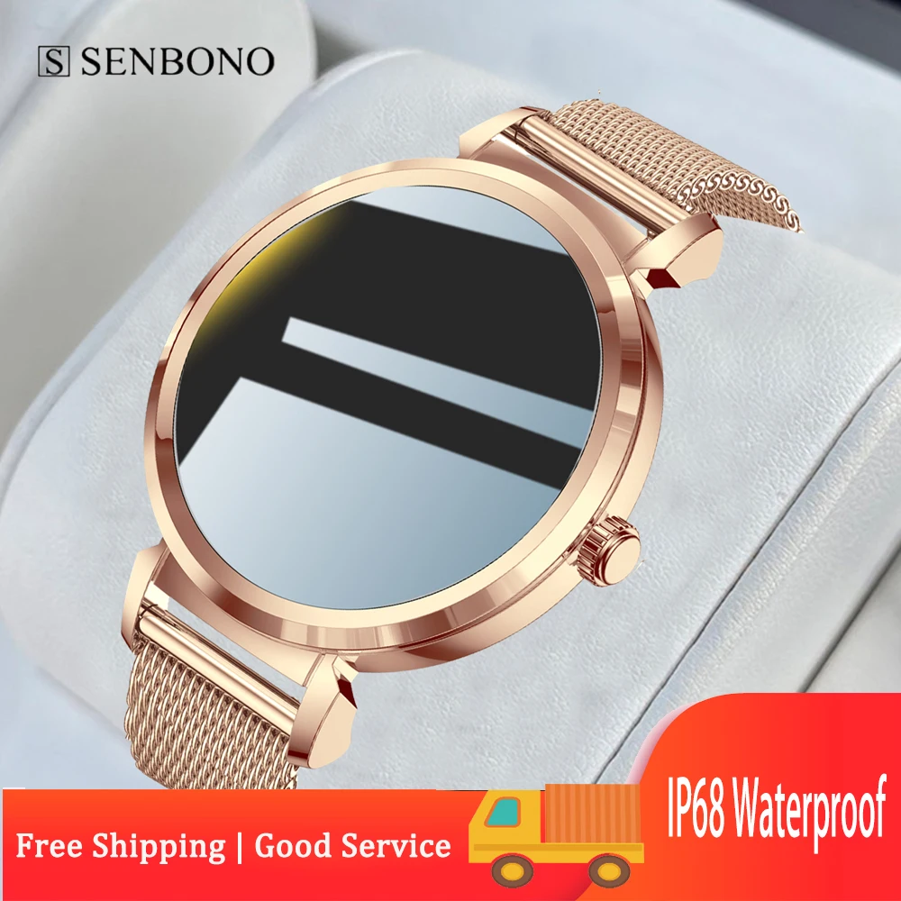 Женские Смарт-часы SENBONO, водонепроницаемые, IP68, С Пульсометром
Женские Смарт-часы SENBONO, водонепроницаемые, IP68, С Пульсометром