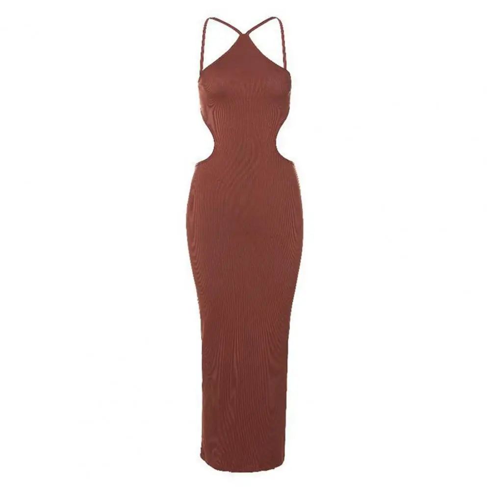 Evening Dress Fashion Breathable Slim Body-Shaping Waist Cut Out Maxi Dress for Daily Wear Lady Dress Maxi Dress
Evening Dress Fashion Breathable Slim Body-Shaping Waist Cut Out Maxi Dress for Daily Wear Lady Dress Maxi Dress