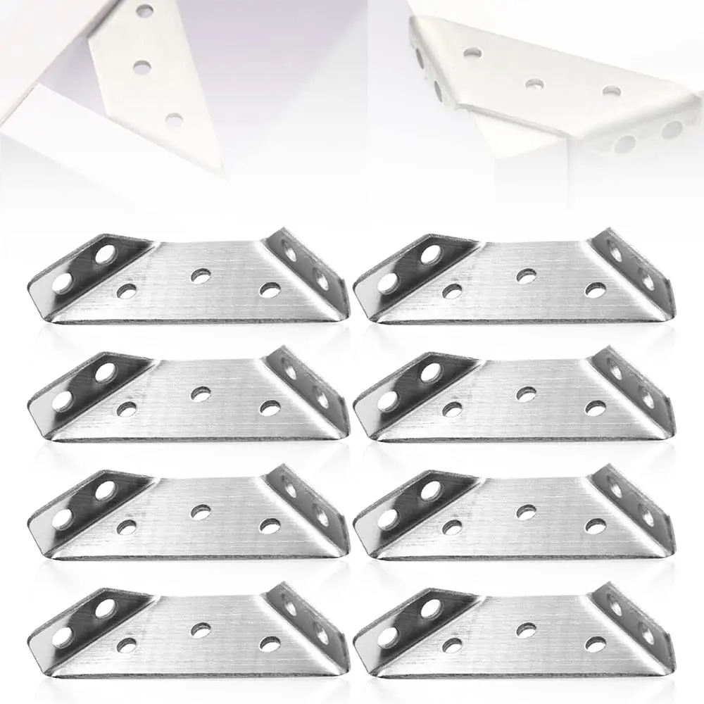 4/8PCS Universal Furniture Corner Connector Angle Fasten Connector Triangle Support Frame Stainless Steel Corner Bracket
4/8PCS Universal Furniture Corner Connector Angle Fasten Connector Triangle Support Frame Stainless Steel Corner Bracket