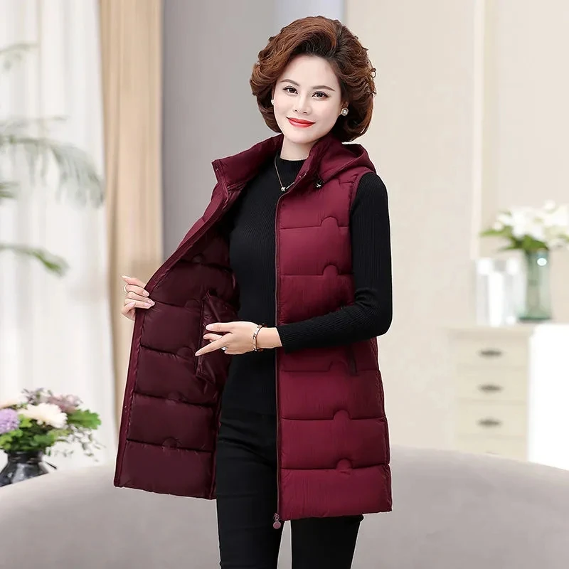 Vests Winter Jacket Women 2023 New Sleeveless Vests Hooded Padded Jacket Long Coats Korean Fashion Waistcoat Female
Vests Winter Jacket Women 2023 New Sleeveless Vests Hooded Padded Jacket Long Coats Korean Fashion Waistcoat Female