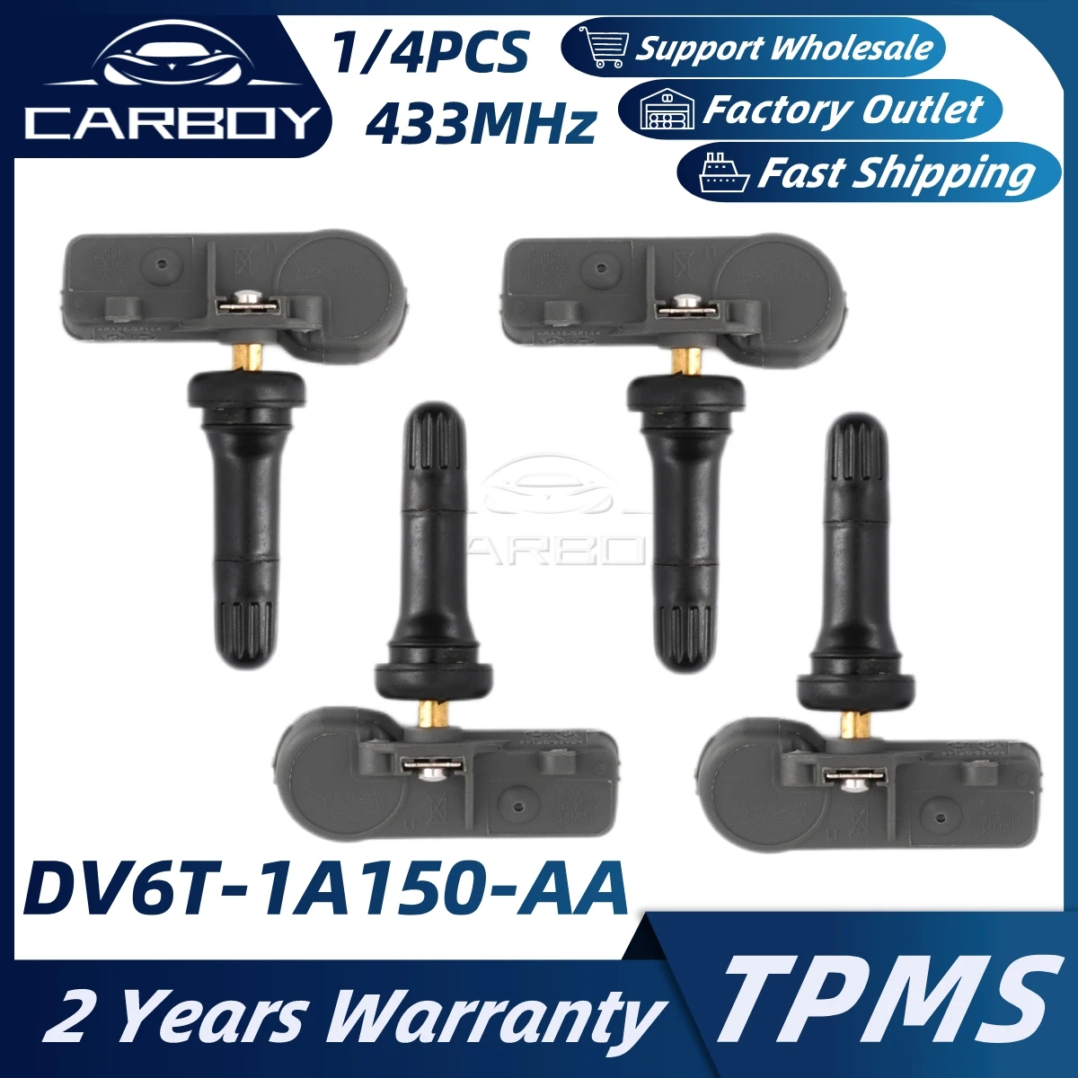 DV6T-1A150-AA DV6T1A150AA TPMS Car Tire Pressure Monitor Sensor For Ford Transit Explorer F-150 Lincoln Navigator Mazda B-Series
DV6T-1A150-AA DV6T1A150AA TPMS Car Tire Pressure Monitor Sensor For Ford Transit Explorer F-150 Lincoln Navigator Mazda B-Series