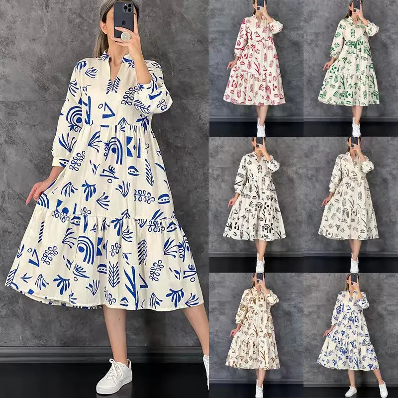 Женское платье с длинным рукавом, длинное платье в африканском стиле с круглым вырезом, элегантное платье в стиле ретро, 2023
Женское платье с длинным рукавом, длинное платье в африканском стиле с круглым вырезом, элегантное платье в стиле ретро, 2023