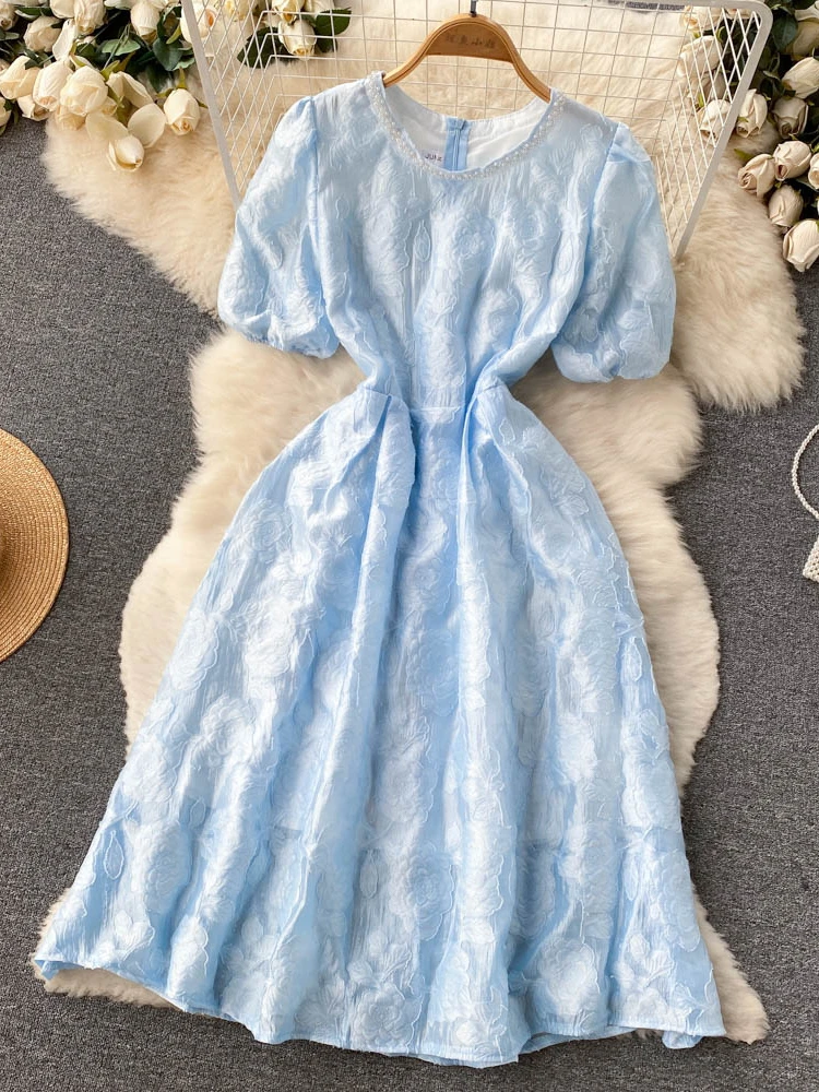 Aibeautyer New Casual Summer Solid Slim Short Lady Dress Chiffon Pullover Mid-Calf A Line O Neck High Waist Women Dresses
Aibeautyer New Casual Summer Solid Slim Short Lady Dress Chiffon Pullover Mid-Calf A Line O Neck High Waist Women Dresses