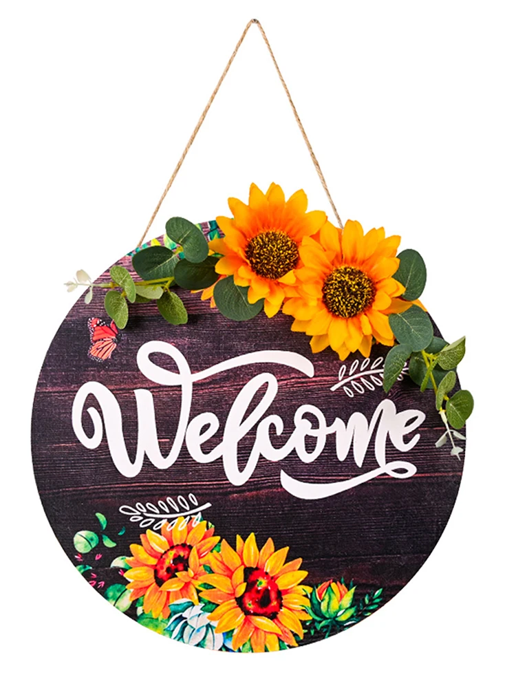 Надпись Добро пожаловать Suower, подвесная дверь, настенное украшение, фермерский деревенский деревянный знак с искусственными листьями эвка... 
Надпись Добро пожаловать Suower, подвесная дверь, настенное украшение, фермерский деревенский деревянный знак с искусственными листьями эвка...