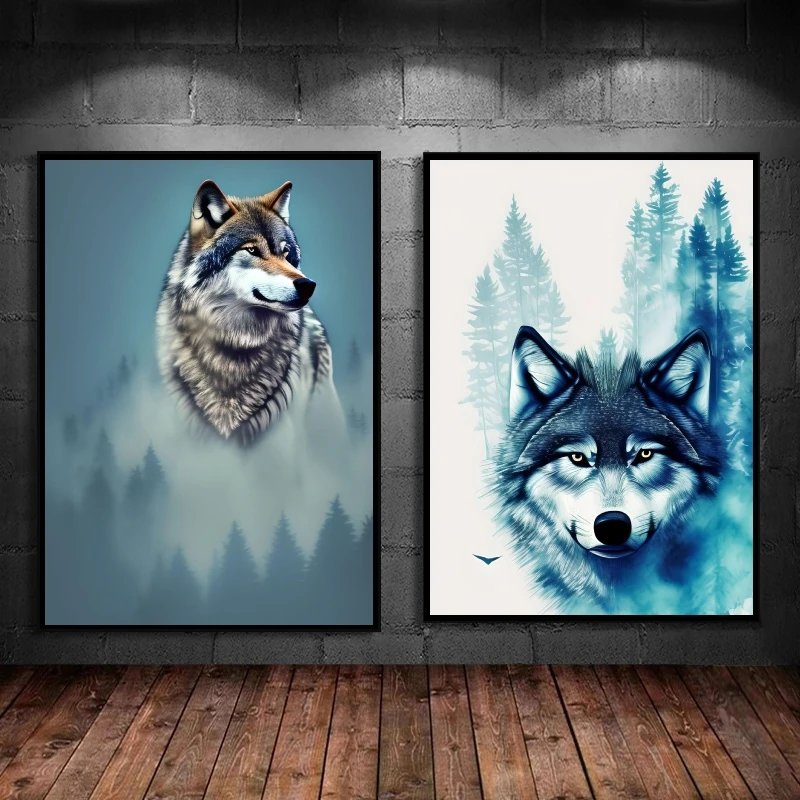 Anime Posters Wolf Animal in the Forest Modular Painting High Quality Art Decorative Christmas Gifts Hanging Comics Pictures 
Anime Posters Wolf Animal in the Forest Modular Painting High Quality Art Decorative Christmas Gifts Hanging Comics Pictures