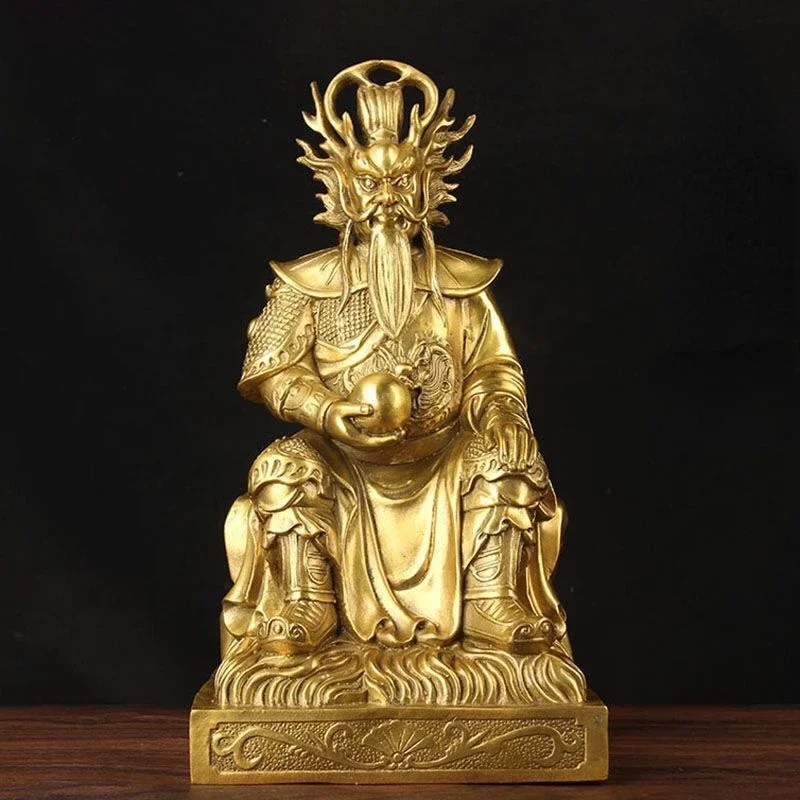 

Статуя фэн-шуй из чистой меди, статуя Короля Дракона, Восточный морской король, бронзовая статуя для дома, гостиной, подарки, ремесла Будды