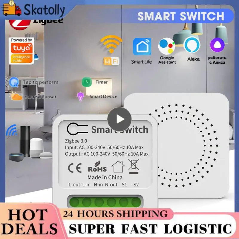 Zigbee Two Way Control Breaker No Gateway Required Smart Life Mini Switch 10a 2-way Control Smart Home Automation Timing Diy 16a
Zigbee Two Way Control Breaker No Gateway Required Smart Life Mini Switch 10a 2-way Control Smart Home Automation Timing Diy 16a