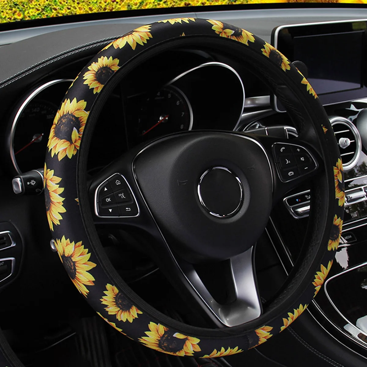 Cover Steering Wheel Floral Print Non Stretchy Case Vehicle Fuzzy Automotive Auto Car Wrap
Cover Steering Wheel Floral Print Non Stretchy Case Vehicle Fuzzy Automotive Auto Car Wrap
