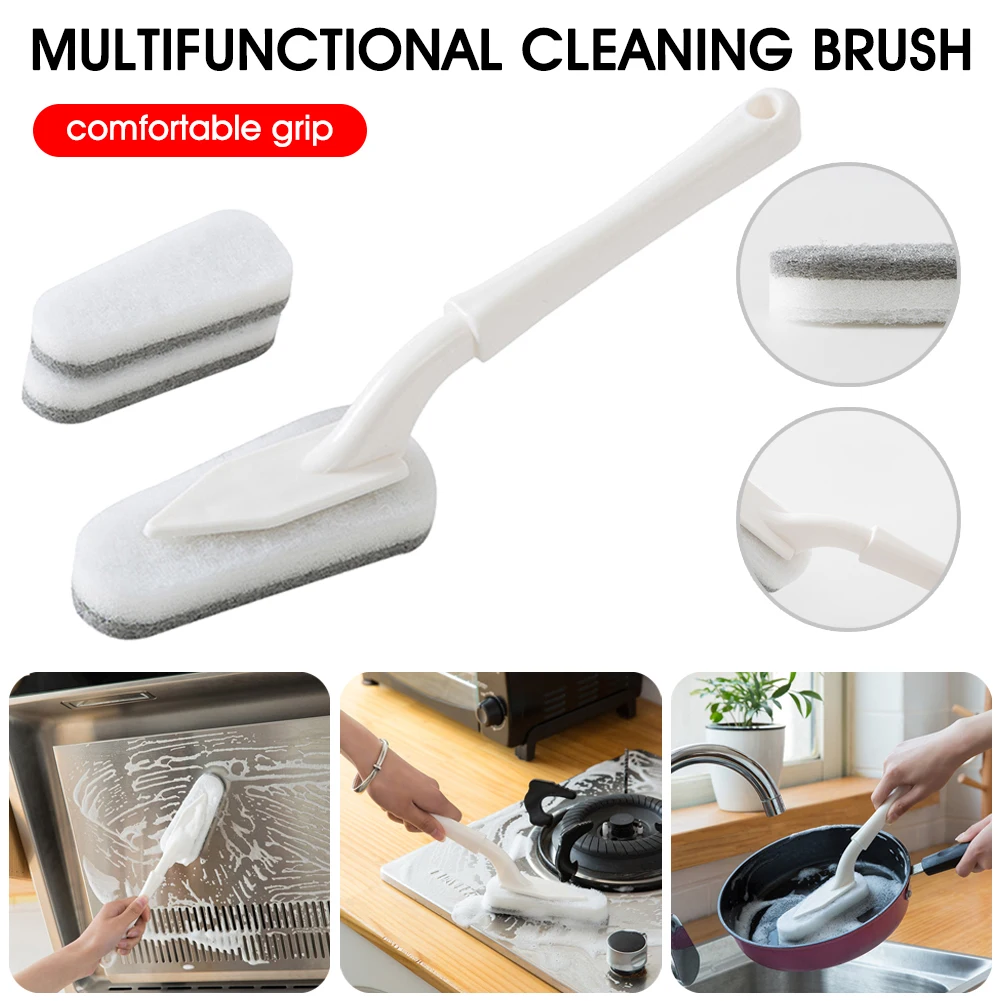 Kitchen Cleaning Brush Dish Brush Scrubber Sponge Brush Head Wet Dry Use Long Handle For Dish Pot Pan Sink Hot Sale
Kitchen Cleaning Brush Dish Brush Scrubber Sponge Brush Head Wet Dry Use Long Handle For Dish Pot Pan Sink Hot Sale